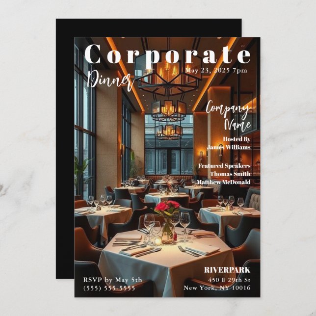 Corporate Event Einladung (Vorne/Hinten)