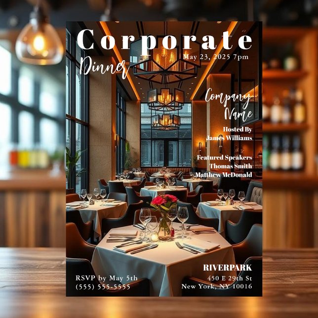 Corporate Event Einladung (Corporate Event Invitation Magazine Style)