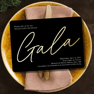 Corporate Event Gala laden zur Schlagzeile des Rea Folieneinladung