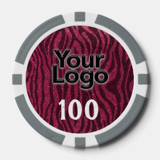 Corporate Event-Logo-Glitzer für Tierwerbung Pokerchips