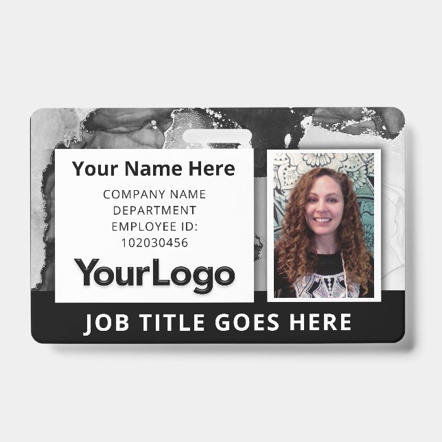 Corporate Foto ID Abzeichen mit Name Ausweis (Vorderseite)