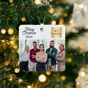 Corporate Foto Logo Weihnachten Moderne Ornament Aus Metall