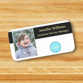 Corporate Führungskraft-ID-Foto für moderne Untern Namensschild