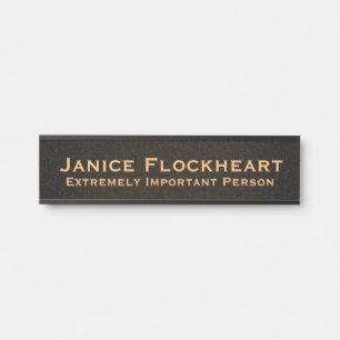 Corporate Funny Black Office Türzeichen Türschild