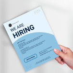 Corporate Hiring Job Vacancy Custom Business Logo Flyer<br><div class="desc">Einführung in den "Corporate Hiring Job Vacancy Custom BUSINESS Logo Flyer"! Mit diesem beruflichen und anpassbaren Flyer können Sie Ihr Unternehmen mit erstklassigen Talenten ausstatten. Mit einem sauberen Design mit Ihrem Logo ist es perfekt für die Ankündigung von Stellenangeboten und die Werbung für Ihre Marke. Der hochwertige Druck sorgt für...</div>