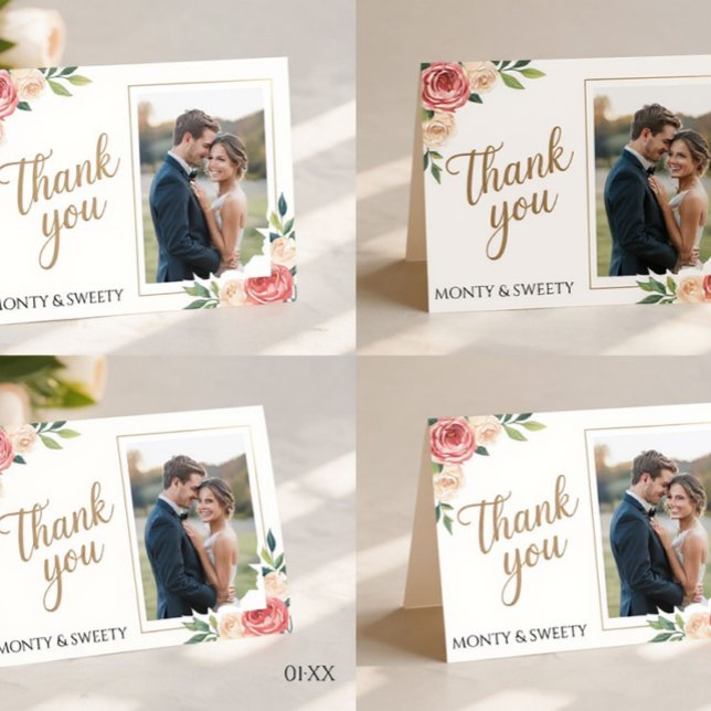 Corporate, Hochzeit & Beerdigung Danke, Kartendesi Dankeskarte (Say thanks in style #ThankYouCard #CustomDesign)