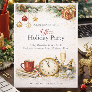 Corporate Holiday Celebration Invitation Einladung