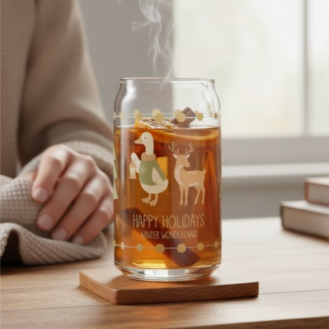 Corporate holiday gifts Glass Can Reindeer Dosenglas (Von Creator hochgeladen)