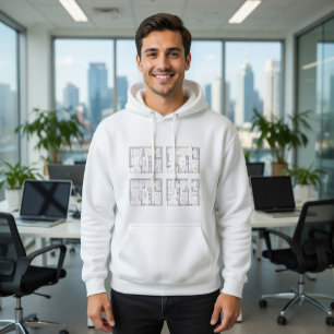 Corporate Hoodie mit Bauplan