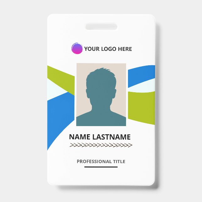 Corporate ID Card Design Template Ausweis (Vorderseite)