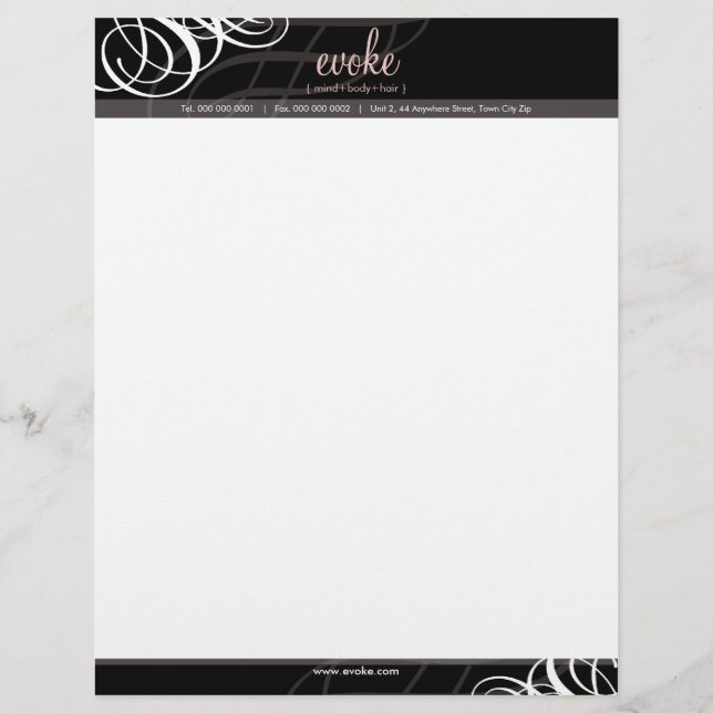 CORPORATE LETTERHEAD: Designervogue 16 Briefbogen (Vorderseite)