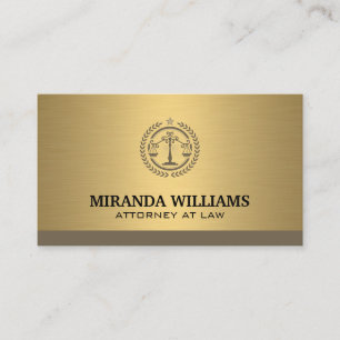 Corporate Logo   Gold Metallic Visitenkarte