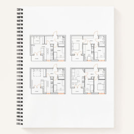 Corporate Notebook mit Blueprint Notizbuch