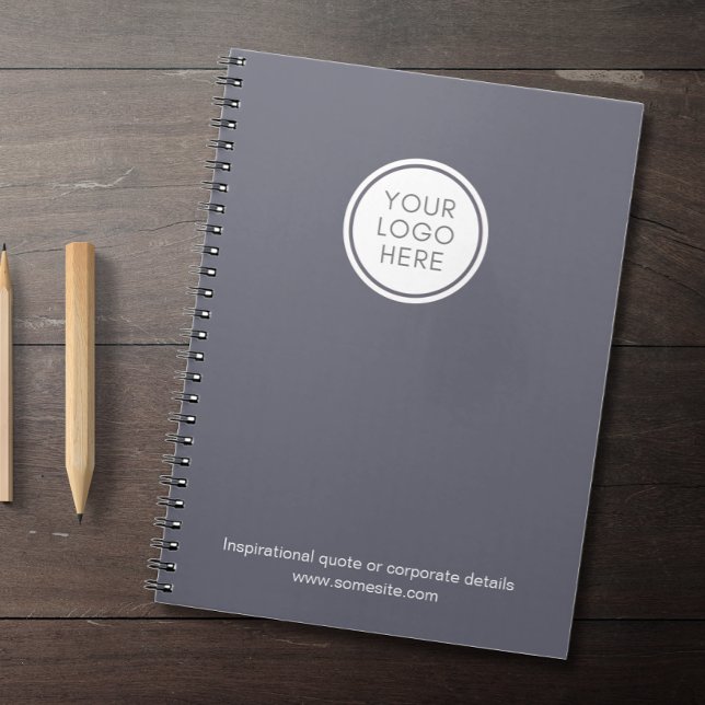 Corporate Notebook mit Logo und Business-Infos Notizblock (Von Creator hochgeladen)