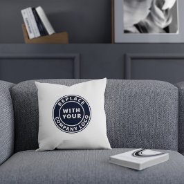 Corporate Showroom-Dekoration für Firmenlogos hinz Kissen