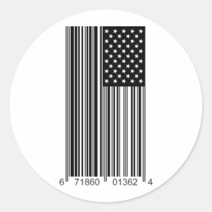 Corporate USA Runder Aufkleber