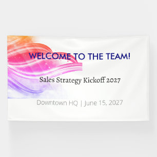 Corporate Welcome-Banner   Team-Kickoff-Veranstalt Banner