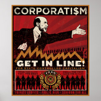 Corporatism Print Poster
