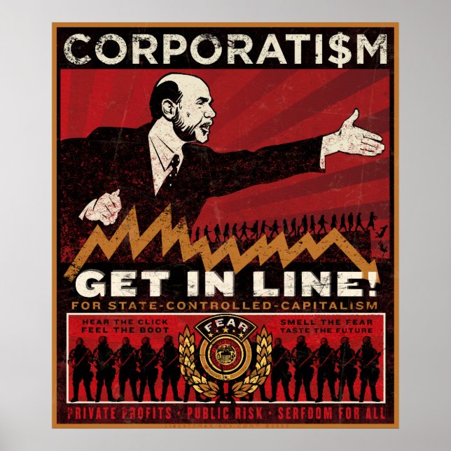 Corporatism Print Poster (Vorne)