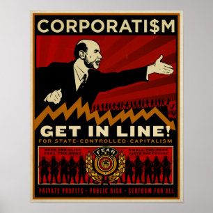 Corporatism Print Poster