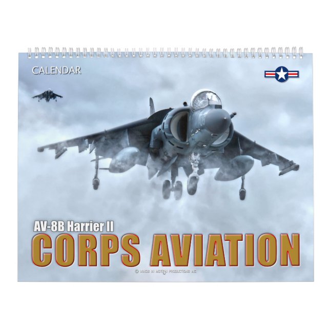 CORPS-LUFTFAHRT - HARRIER II-KALENDER VON AV-8B KALENDER (Titelbild)