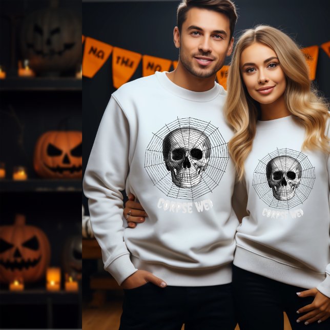Corpse Web Halloween Spooky Horror Sweatshirt (Von Creator hochgeladen)