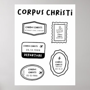 Corpus Christi - Briefmarke für Reisen Poster