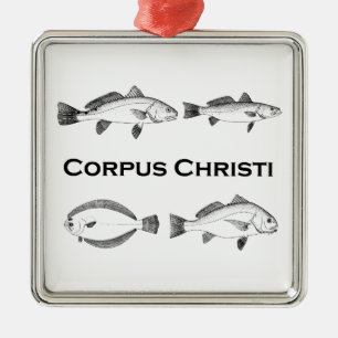 Corpus Christi-Fischerei - Salzwasserfische Ornament Aus Metall