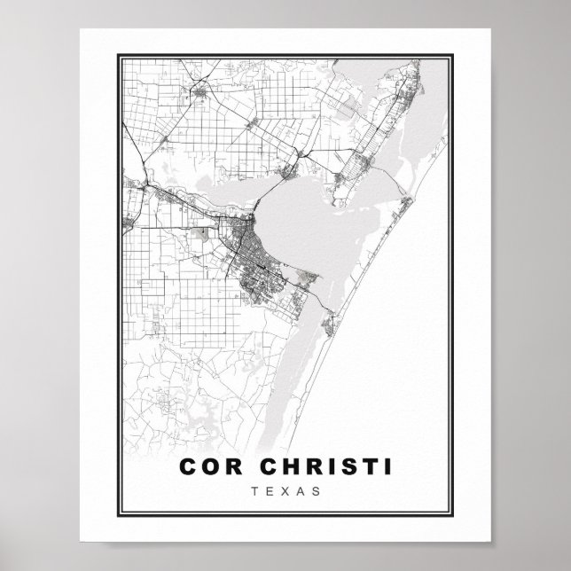 Corpus Christi Map Poster (Vorne)