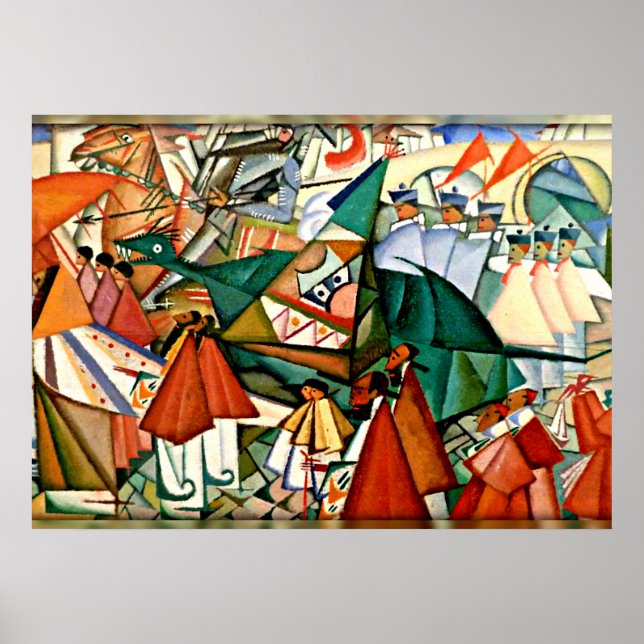 Corpus Christi Procession, Amadeo de Souza-Cardoso Poster (Vorne)