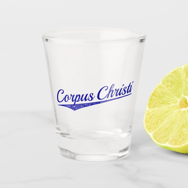 Corpus Christi Schnapsglas (Vorderseite)