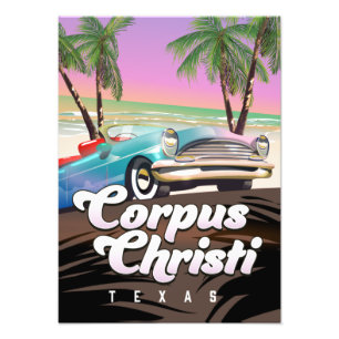 Corpus Christi Texas Ferienplakat Fotodruck
