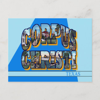Corpus Christi Texas Large Letter Postcard Postkarte