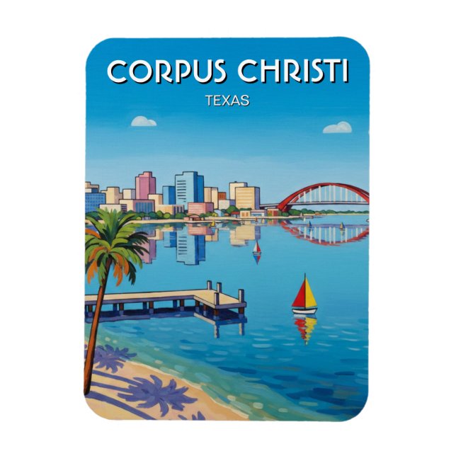 Corpus Christi Texas Magnet (Vertikal)