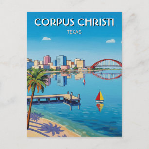 Corpus Christi Texas Postkarte