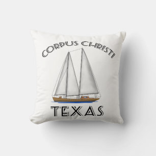 Corpus Christi Texas Sailing Kissen