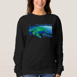 Corpus Christi Texas Schwimmen Meeresschildkröte Sweatshirt