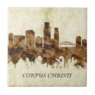 Corpus Christi Texas Stadtansicht Fliese