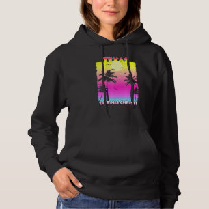 Corpus Christi Texas Tx Summer Vintag Sunset Hoodie