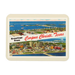 Corpus Christi Texas TX Vintage Reise-Andenken Magnet