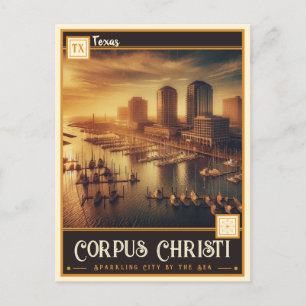 Corpus Christi, Texas Vintage Postkarte