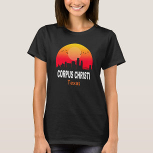 Corpus Christi Texas Vintage Sonnenuntergang Retro T-Shirt