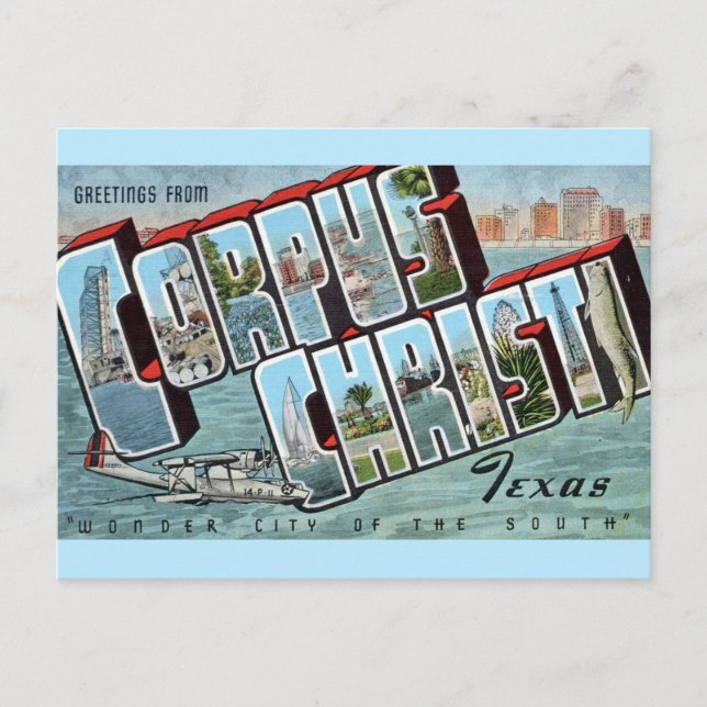 Corpus Christy TX Postkarte (Vorderseite)