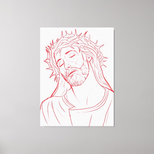 Corpus Delikti, Jesus Gesicht Leinwanddruck (Vorderseite)