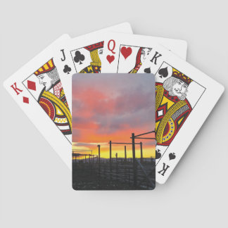 Corral bei Sonnenuntergang Spielkarten