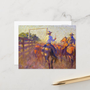 Corral Dust von Maynard Dixon Postkarte