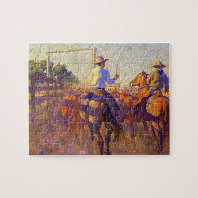 Corral Dust von Maynard Dixon Puzzle (Horizontal)