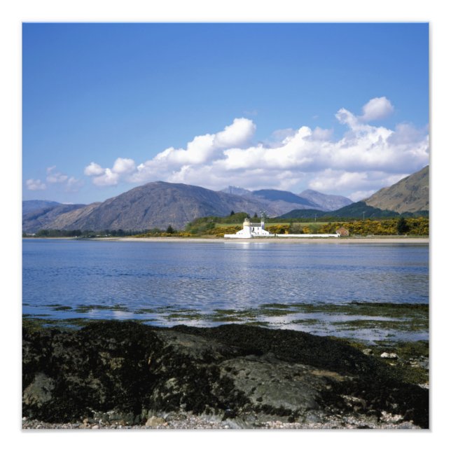 Corran Lighthouse Loch Linnhe Scotland Fotodruck (Vorne)