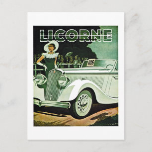 Corre-La Licorne - Vintage Werbeanzeige Postkarte