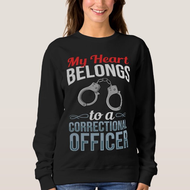 Correctional Officer Wife Facility Flag Training Sweatshirt (Vorderseite)